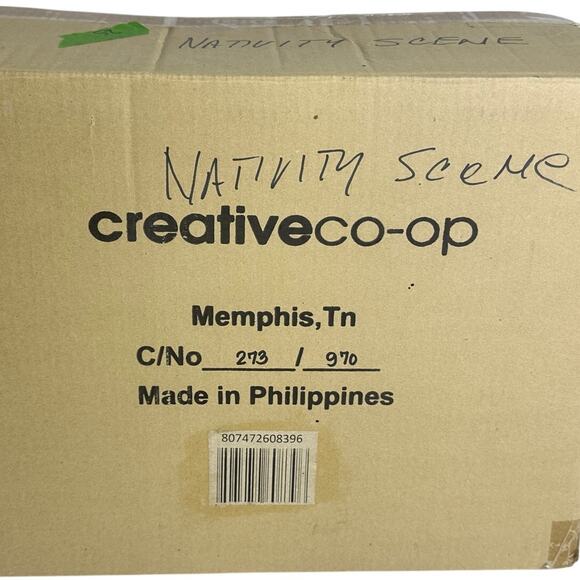 Handcrafted Art Design Driftwood Holy Family Angel 5PC Nativity Manger-Rare Find - Picture 13 of 14